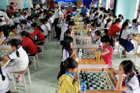 Khai mạc Giải vô địch trẻ cờ vua - bơi lội TP Cần Thơ 2018