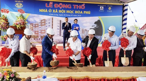 Động thổ dự án Nhà ở xã hội HQC Hòa Phú
