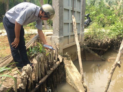 Bến Tre: Nước mặn xâm nhập sâu vào nội đồng