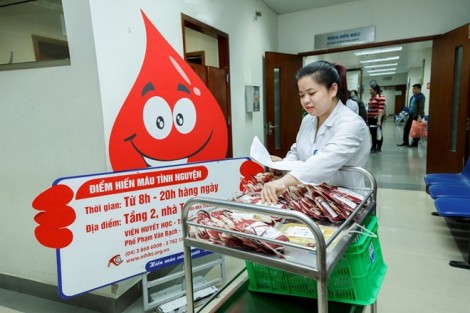 Thành lập Trung tâm máu Quốc gia trực thuộc Viện Huyết học