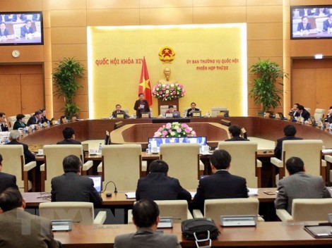 Hôm nay, bắt đầu phiên họp thứ 23 của Ủy ban Thường vụ Quốc hội