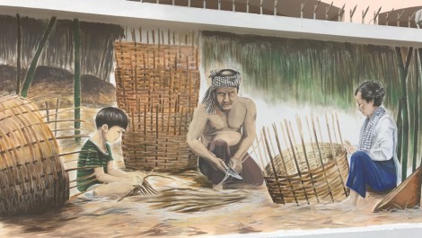 Trường THPT Trần Đại Nghĩa hoàn thành tranh bích họa tường rào