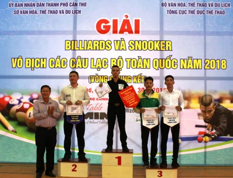 TP Hồ Chí Minh thâu tóm thành tích ở nội dung Carom 3 băng