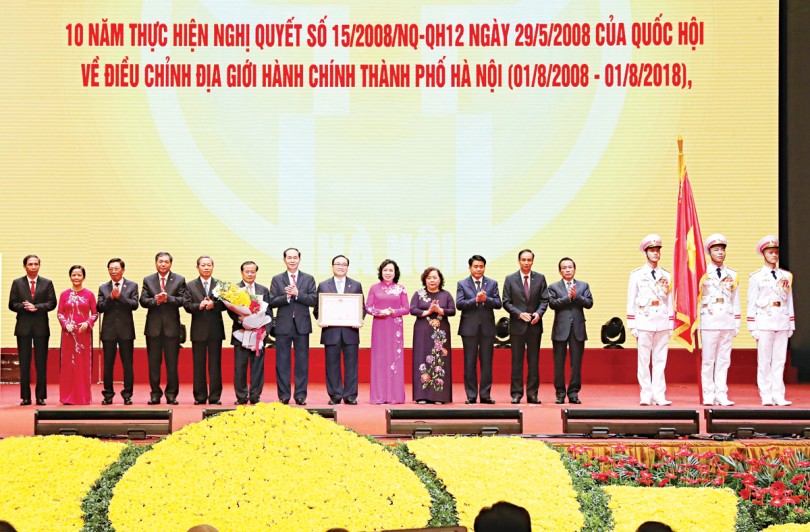 Lễ kỷ niệm 10 năm Hà Nội điều chỉnh địa giới hành chính
và đón nhận Huân chương Độc lập hạng Nhất