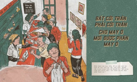 Trở lại quá khứ với loạt tranh "Thương nhớ thời bao cấp"