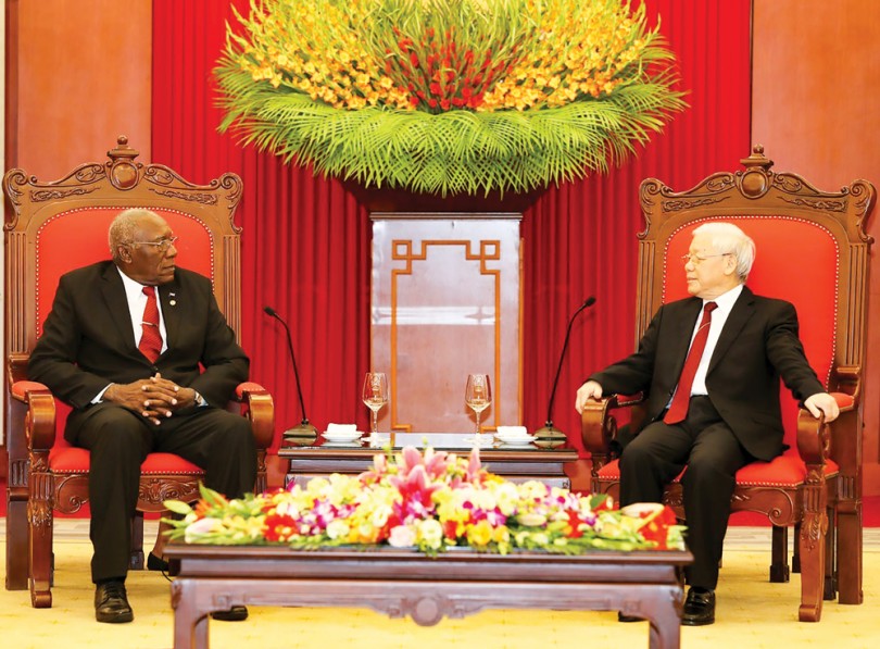 Tổng Bí thư Nguyễn Phú Trọng tiếp đoàn đại biểu Đảng, Nhà nước Cuba