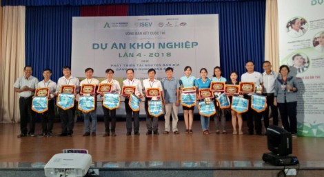 11 dự án tiêu biểu của ĐBSCL vào chung kết Cuộc thi “Dự án khởi nghiệp lần 4” năm 2018
