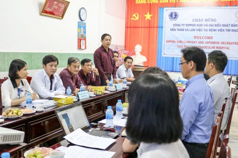 Công ty Nippon Koei 
làm việc về dự án xây dựng Bệnh viện Tim mạch 
200 giường