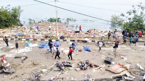 Động đất, sóng thần tại Indonesia: gần 400 người thiệt mạng