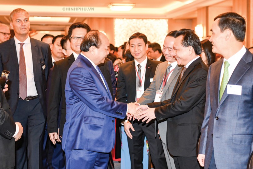 Thủ tướng Nguyễn Xuân Phúc dự Diễn đàn Doanh nghiệp Việt Nam-EU và Bỉ