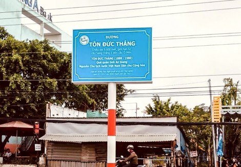Cần Thơ triển khai gắn biển tên đường có tóm tắt tiểu sử danh nhân