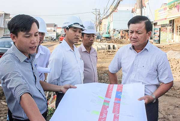 Đẩy nhanh tiến độ công trình đường nối Cách Mạng Tháng Tám đến đường tỉnh 918
