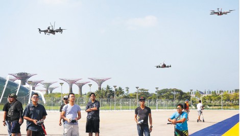 Singapore muốn dùng UAV thay thế con người