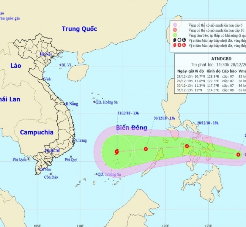 Mưa lớn kéo dài do chịu ảnh hưởng hoàn lưu áp thấp nhiệt đới trên biển Đông