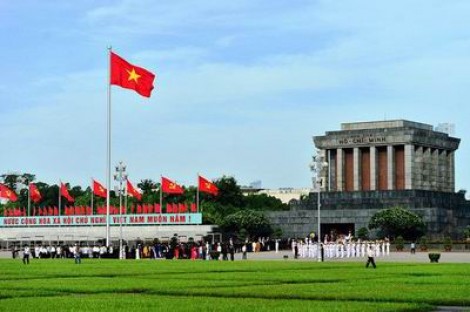 Thực hiện biện pháp cảnh vệ tại khu vực Lăng Chủ tịch Hồ Chí Minh