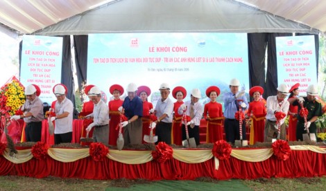 Tập đoàn Sao Mai khởi công tôn tạo di tích lịch sử văn hóa đồi Tức Dụp