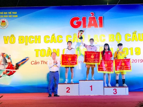 Bế mạc Giải vô địch các CLB Cầu mây toàn quốc 2019