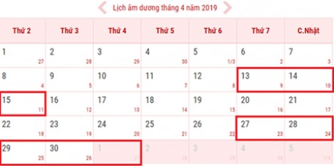 Người lao động nghỉ 8 ngày dịp Giỗ tổ Hùng Vương và 30/4