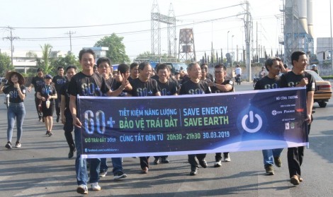 Công ty Nhiệt điện Cần Thơ hưởng ứng Giờ Trái đất năm 2019