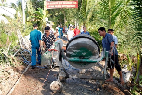 Tập trung nâng cấp, mở rộng

giao thông nông thôn