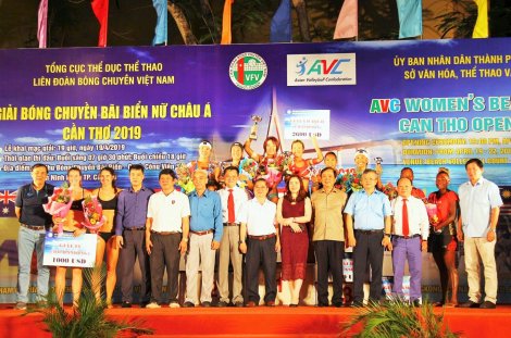 Bế mạc Giải vô địch Bóng chuyền bãi biển nữ châu Á 2019