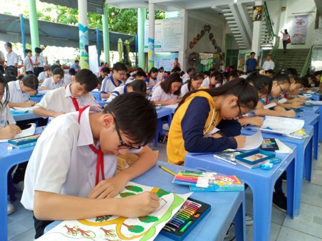 Thi vẽ tranh “Vì một Việt Nam xanh”