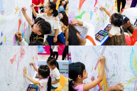 “Cơn mưa cầu vồng” bắt đầu mùa hè rực rỡ cho các em nhỏ tại Vincom