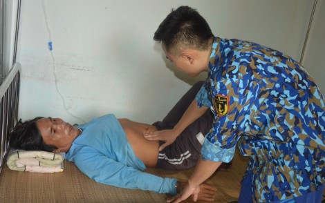 Bệnh xá đảo Sinh Tồn, Nam Yết phối hợp cấp cứu ngư dân