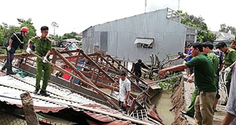 Sạt lở làm thiệt hại trên 160 triệu đồng tại quận Thốt Nốt