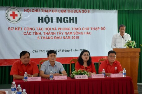 Sơ kết công tác Hội và phong trào Chữ thập đỏ các tỉnh, thành Tây Nam sông Hậu