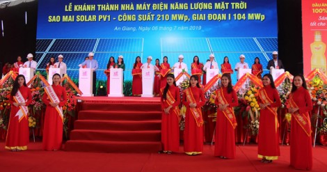 Khánh thành Nhà máy điện năng lượng Mặt trời Sao Mai Solar PV1