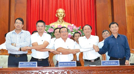 Ký kết phụ lục hợp đồng dự án cao tốc Trung Lương - Mỹ Thuận
