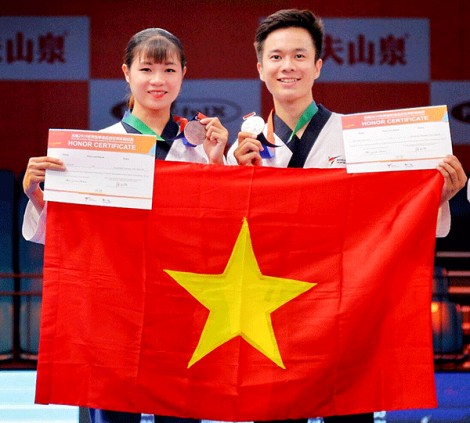 2 võ sĩ Taekwondo Cần Thơ đoạt huy chương tại World Cup