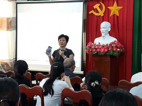 Tập huấn lập bản đồ ngập lụt dựa vào cộng đồng sử dụng ứng dụng di động