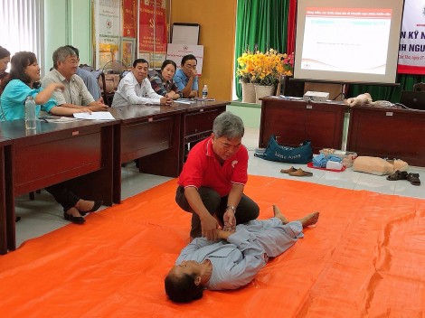 Trang bị kỹ năng sơ cấp cứu cho tình nguyện viên cấp 2