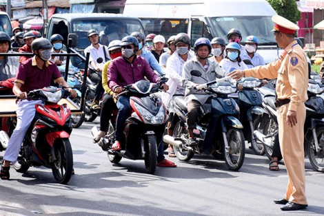 Trong đường đô thị, tốc độ tối đa của xe gắn máy là 40km/giờ