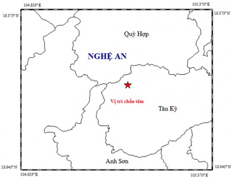 Nghệ An: Xuất hiện động đất có độ lớn 4,2, dư chấn kéo dài