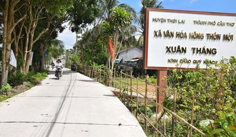 Thới Lai dồn sức về đích huyện nông thôn mới