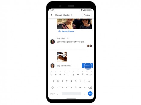 Google tăng cường tính năng trò chuyện cho dịch vụ
lưu trữ ảnh
Google Photos