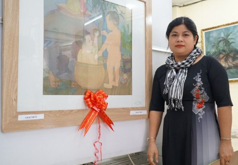 Tác giả Võ Thị Xuân Ca đoạt giải Nhất Cuộc thi Mỹ thuật TP Cần Thơ 2019