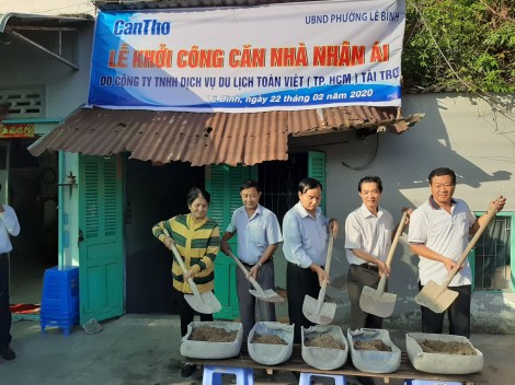 Khởi công Căn nhà nhân ái ở phường Lê Bình, quận Cái Răng