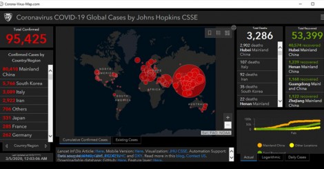 Cảnh giác với 'Bản đồ coronavirus'