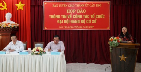 Họp báo thông tin về công tác tổ chức đại hội đảng cấp cơ sở