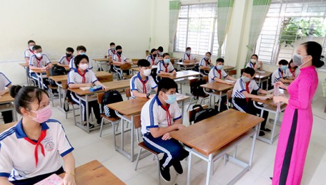 Trên 95% học sinh trung học trở lại trường