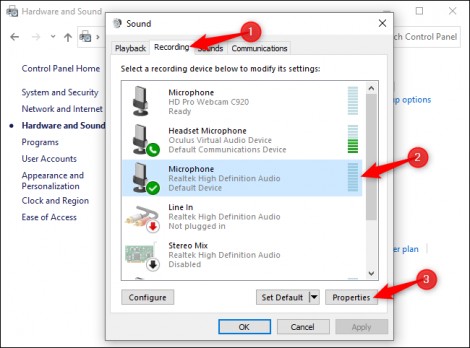 Cách giảm tiếng ồn nền micrô khi thu âm trên PC