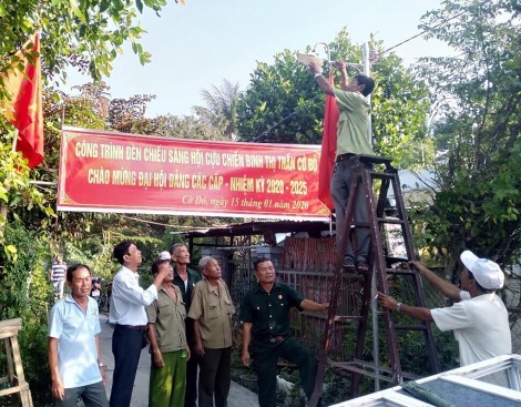 Cựu chiến binh thi đua chào mừng Đại hội Đảng các cấp