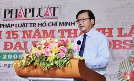 Kỷ niệm 15 năm thành lập Văn phòng đại diện Báo Pháp luật TP Hồ Chí Minh tại Cần Thơ