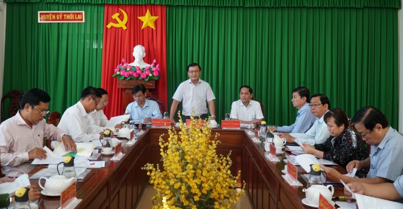 Chuẩn bị chu đáo để tổ chức Đại hội đại biểu Đảng bộ huyện Thới Lai thành công
