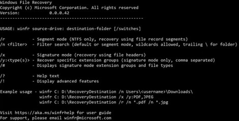 Windows File Recovery - công cụ phục hồi tập tin lỡ xóa của Microsoft