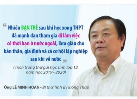 Thư của Bí thư Tỉnh ủy gửi học sinh lớp 12 năm học 2019-2020
